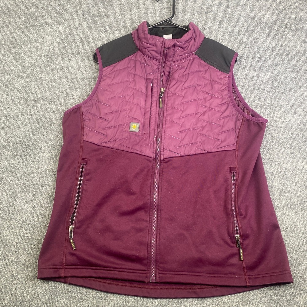 Ariat Rebar Womens Cloud 9 Vest Large Purple Quilted Softshell Hybrid